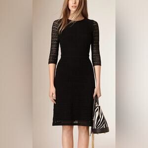 Burberry Prorsum Floral Lace Shift Dress Knee-Length Formal - Size IT 38/US 2